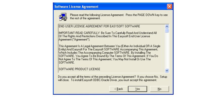 Easysoft ODBC-Oracle Driver User Guide - Installation
